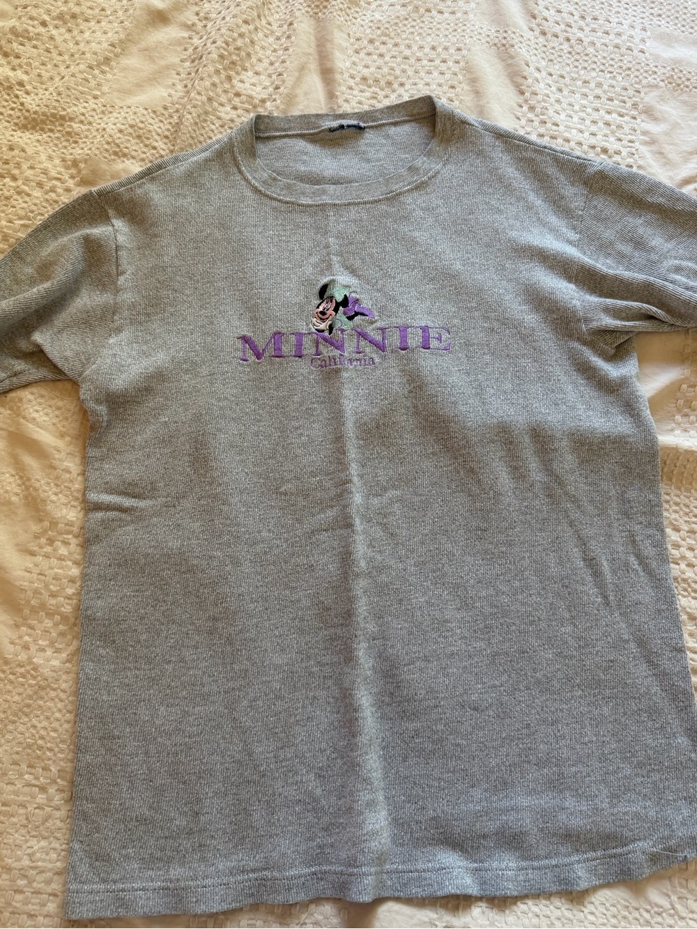 Minnie Mouse Tee in Heather Gray